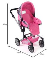 Combi-poppenwagen Jara - Unicorn - thumbnail