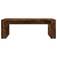 Salontafel 102x50x35 cm bewerkt hout gerookt eikenkleurig - thumbnail