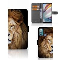 Motorola Moto G60 | Telefoonhoesje | Met pasjeshouder | Leeuw - thumbnail