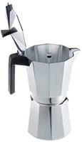 Italiaanse Koffiepot Valira VITRO 12T Zilverkleurig Aluminium 12 Koppar - thumbnail