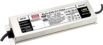 MEAN WELL ELG-240-C2100DA-3Y LED-driver Constante stroomsterkte 241.5 W 2100 mA 57 - 115 V/DC Dali, Montage op ontvlambare oppervlakken, Geschikt voor meubels,