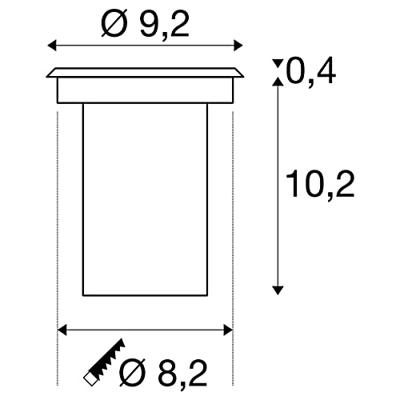 SLV GrondspotDasar Led 18watt - 233500