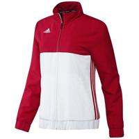 adidas T16 jack dames rood/wit - thumbnail