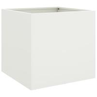 Plantenbak 42x40x39 cm koudgewalst staal wit - thumbnail
