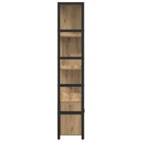 Boekenkast artisanaal eikenkleurig 80 x 30 x 155,5 cm - thumbnail