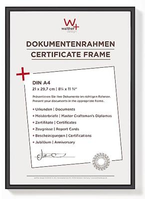 walther+ design KV130B Wissellijst Papierformaat: DIN A4 Zwart walther+ design KV130B Wissellijst Papierformaat: DIN A4 Zwart