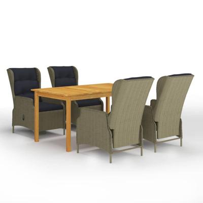 5-delige Tuinset bruin