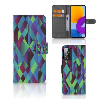 Samsung Galaxy M52 | Book Case | Abstract Green Blue