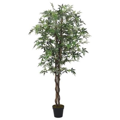 VidaXL Kunstplant esdoornboom 336 bladeren 120 cm groen
