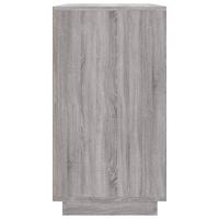 Dressoir 80x34x75 cm bewerkt hout grijs sonoma eikenkleurig - thumbnail