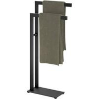 ZACK Linea Staand handdoekrek 15x38,5x80cm zwart - thumbnail