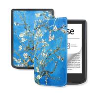Lunso PocketBook Verse / Verse Pro / Verse Color Slim hard case hoes (6 inch) - sleepcover - Van Gogh Amandelbloesem - thumbnail