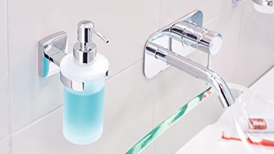 tesa klaam 40267-00000-00 Zeepdispenser 200 ml Chroom (glanzend), Wit (gesatineerd)