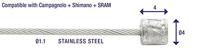 Shimano Elvedes schakel binnenkabel rvs 49dr nippel 4x4 doos (50) - thumbnail