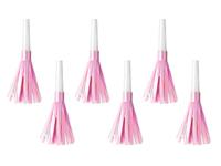 Feesttoeter lichtroze metallic 6 stuks - thumbnail