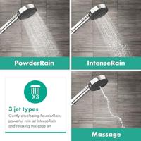 Hansgrohe Handdouche Pulsify Select S 3jet Relaxation EcoSmart 10.5 cm Chroom - thumbnail