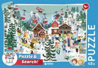 Rebo puzzel 48 stukjes - Cas & Cato Wint - thumbnail