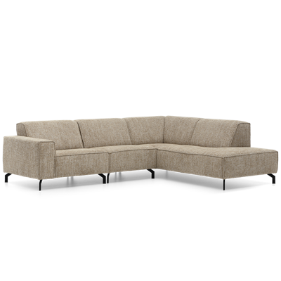 Hoekbank Livorno Lichtbruin Stof Hoekbank Livorno Lichtbruin Stof