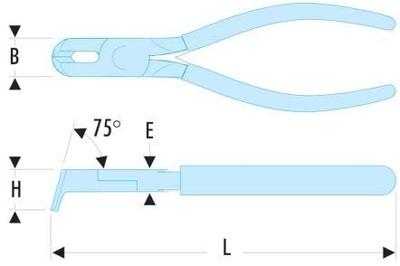 Facom kniptang voor pvc - 396