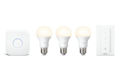 Philips 3x E27-lamp, warmwit licht, starterkit E27