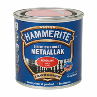 Hammerite Metaallak Direct over Roest Hoogglans - S040 Rood - thumbnail