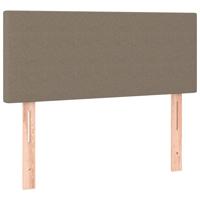 Boxspring met matras stof taupe 100x200 cm - thumbnail