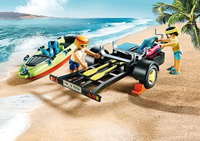 PLAYMOBIL family fun - strandwagen met kano's constructiespeelgoed (70436)
