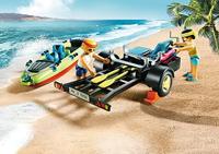 PLAYMOBIL family fun - strandwagen met kano's constructiespeelgoed (70436) - thumbnail