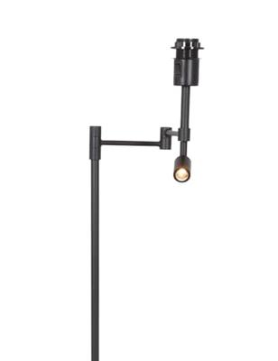 Steinhauer Vloer schemerlampStanger met leeslampje taupe velvet - 7190ZW