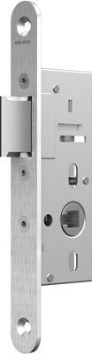 ASSA ABLOY N1002 Loopslot | DM55mm | krukgat 8mm | voorplaat RVS 20x185mm afgerond | zamac vernikkelde dagschoot | DR 1+3/2+4 - 10049497