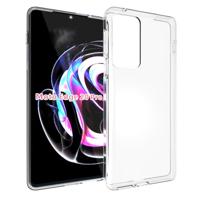 Telefoon Hoesje Motorola Edge 20 Pro Siliconen Back Cover Transparant - thumbnail