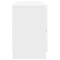 Tv-meubel 100x35x54 cm bewerkt hout wit - thumbnail