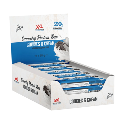 XXL Nutrition - Crunchy Protein Bar Cookies&cream - 12x 60g