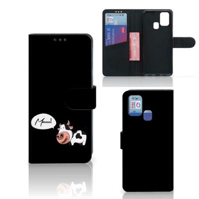 Samsung Galaxy M31 Leuk Hoesje Cow Samsung Galaxy M31 Leuk Hoesje Cow