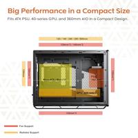 Montech Heritage Micro ATX Zwart - thumbnail