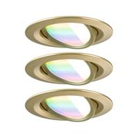 Paulmann 92436 LED-plafondlamp, LED-inbouwlamp 6 W Goud (mat) - thumbnail