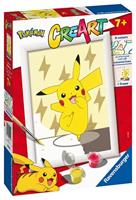 CreArt Schilderen op nummer Pokémon Pikachu Pose - thumbnail