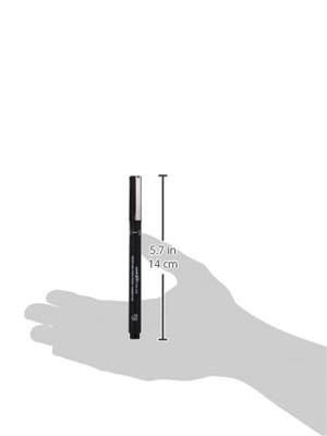 Uni Pin fineliner, ronde punt, 0,6 mm, zwart