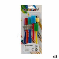 Penselen Multicolour Set Spons (12 Stuks) - thumbnail