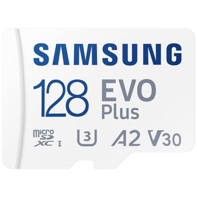 Samsung EVO Plus microSD Card 128GB Micro SD-kaart Wit