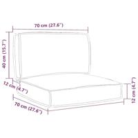 VidaXL Pallet kussen set 2 pcs koninklijk blauw oxford stof - thumbnail