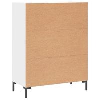 Dressoir 69,5x34x90 cm bewerkt hout wit - thumbnail