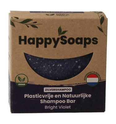 HappySoaps Bright Violet Silver Shampoo Bar 70g
