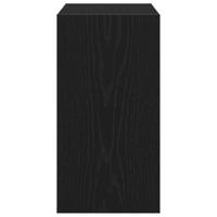 Bijzettafel Zwart eiken 50 x 26 x 50 cm Bewerkt hout - thumbnail