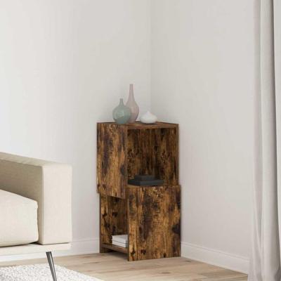 Hoekkast Wit 30,5x30x65cm Bewerkt hout Hoekkast Wit 30,5x30x65cm Bewerkt hout