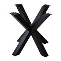 Stalen matrix zwart spinpoot voor buiten 80 bij 80 cm en hoogte 72 cm (8 x 8 cm) - thumbnail