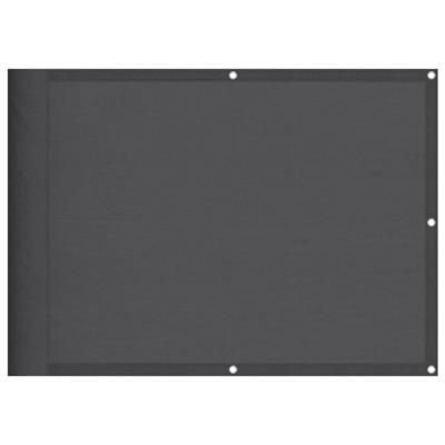 VidaXL Balkonscherm 75x800 cm 100% oxford polyester antracietkleurig