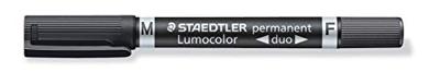 Staedtler Lumocolor duo 348 WP4 Permanent marker Rood, Blauw, Groen, Zwart Watervast: Ja