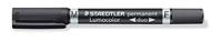 Staedtler Lumocolor duo 348 WP4 Permanent marker Rood, Blauw, Groen, Zwart Watervast: Ja - thumbnail