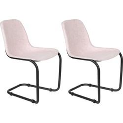 Zuiver Eetkamerstoel 'Thirsty' Gerecycled PET, kleur Roze